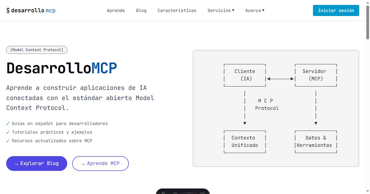 DesarrolloMCP - Model Context Protocol para Desarrolladores